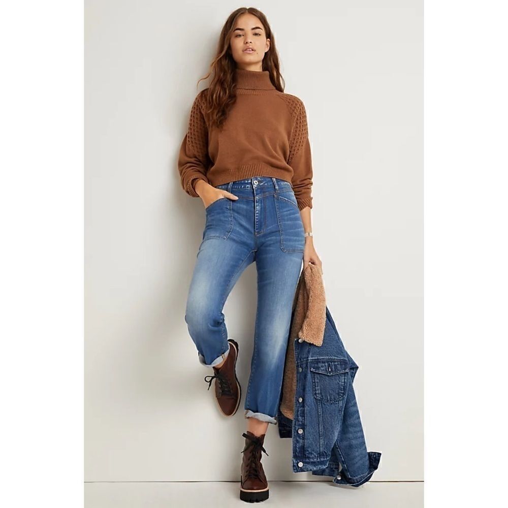 Anthro Pilcro And The Letterpress High-Rise Slim Boyfriend Jeans